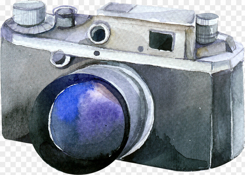 Camera Photography Photographer Watercolor Painting PNG