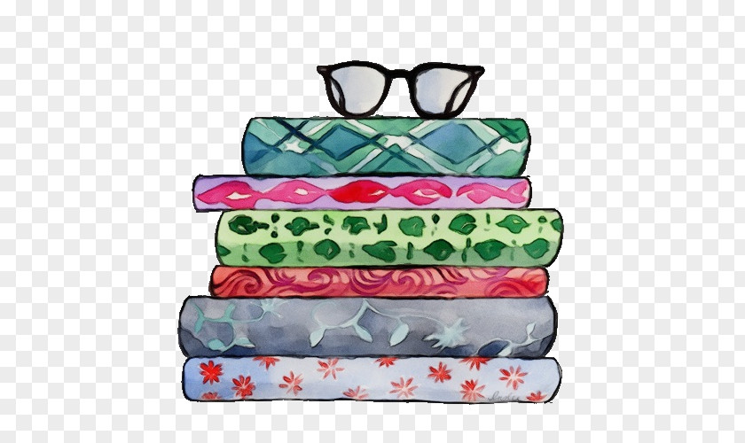 Glasses Rectangle Book Watercolor PNG