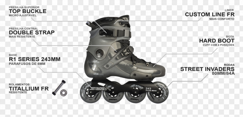 Grey Clouds Quad Skates Roller In-Line Skating Inline PNG
