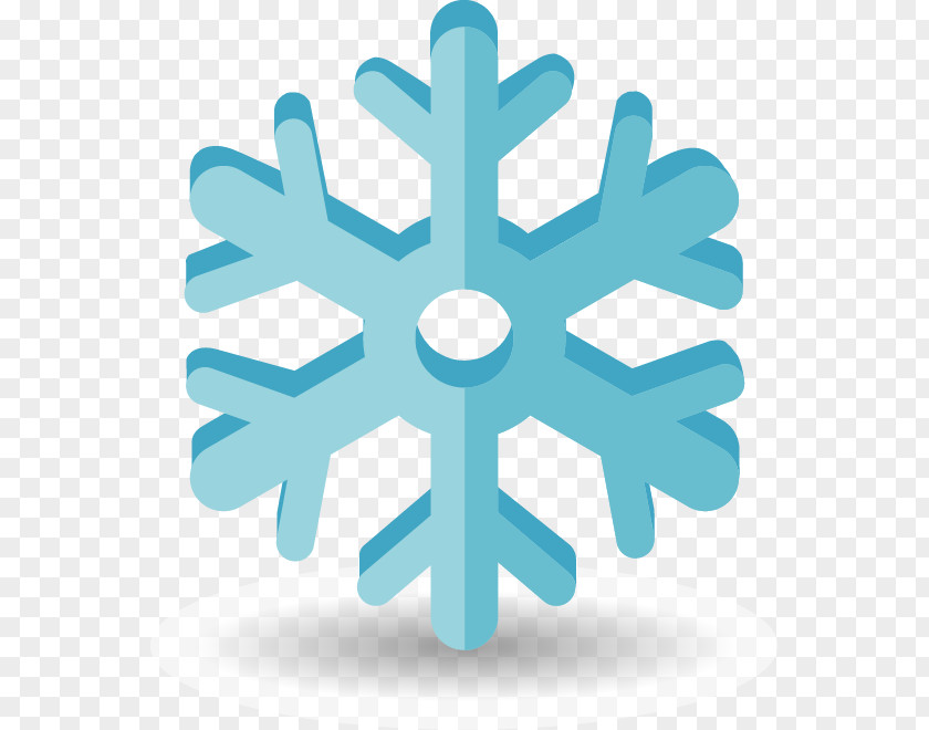 Hand-painted Ice Blue Snowflake Pattern Element Royalty-free Silhouette Icon PNG