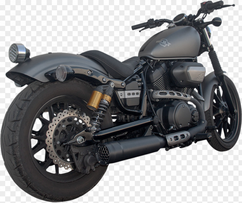 Motorcycle Yamaha Bolt Exhaust System XV250 Muffler PNG