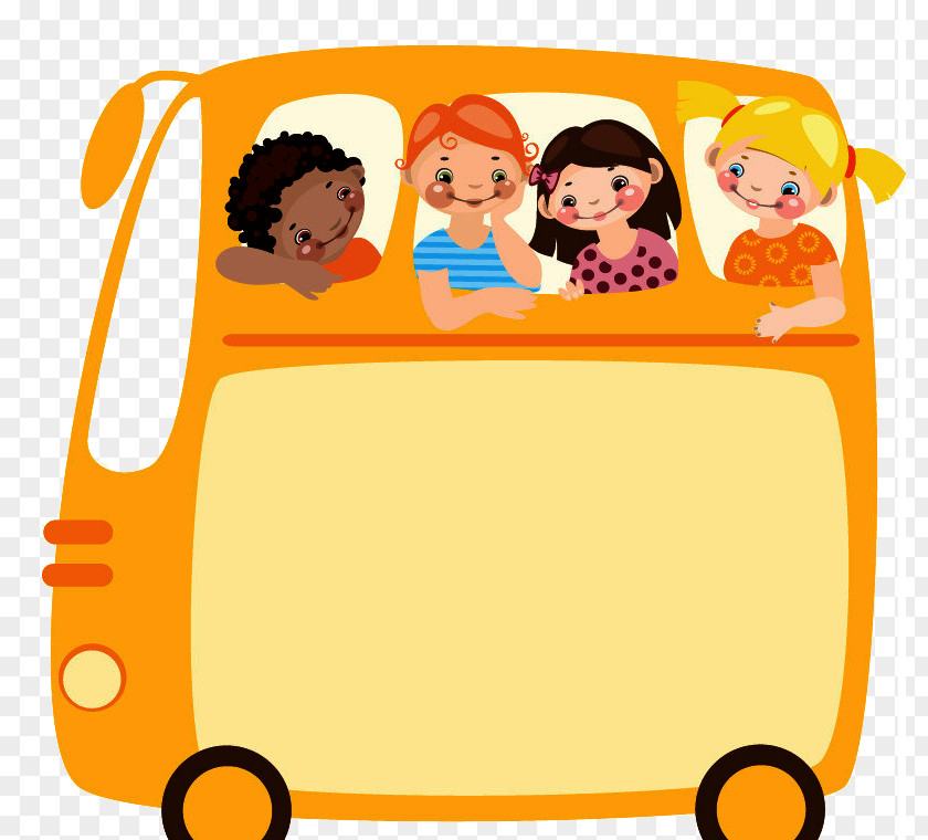 School Bus Sticker Vector Field Trip Travel Clip Art PNG