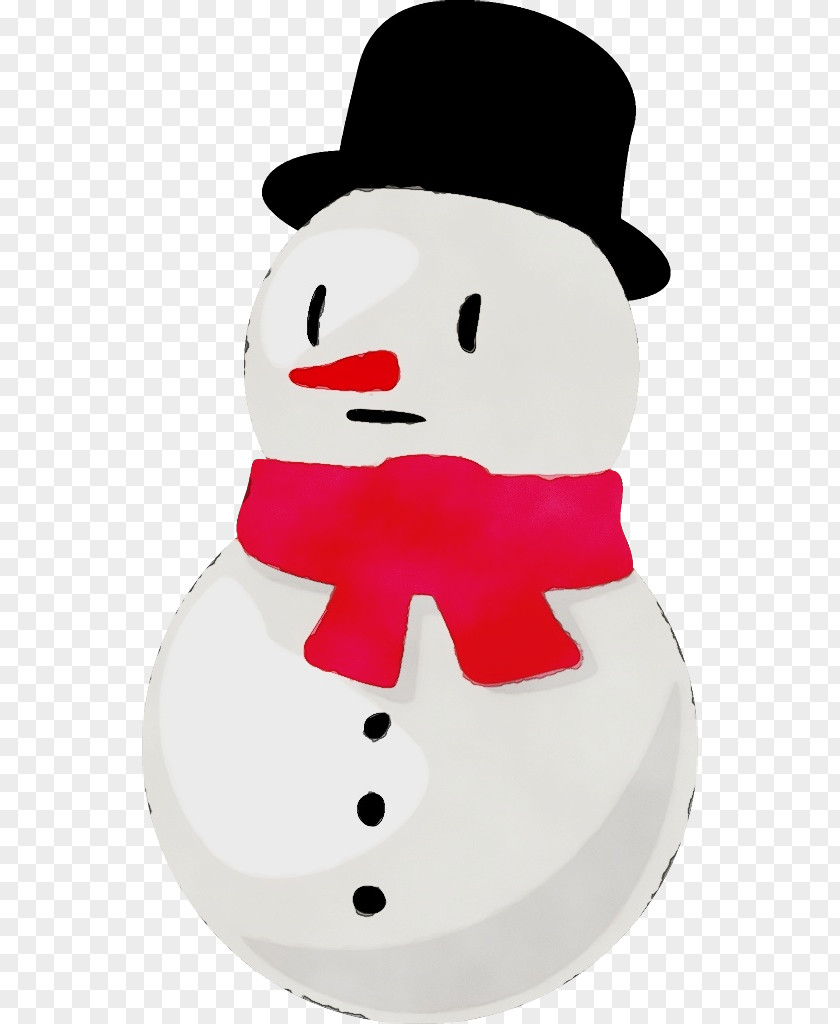 Toy Pink Snowman PNG