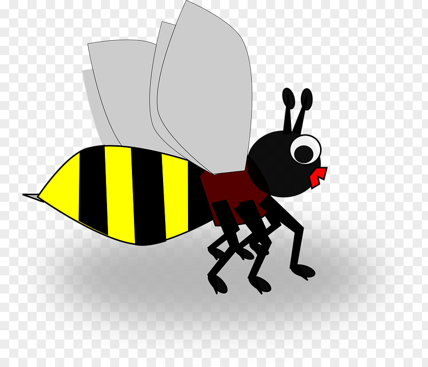 Yellow Bee Honey Insect Hornet PNG