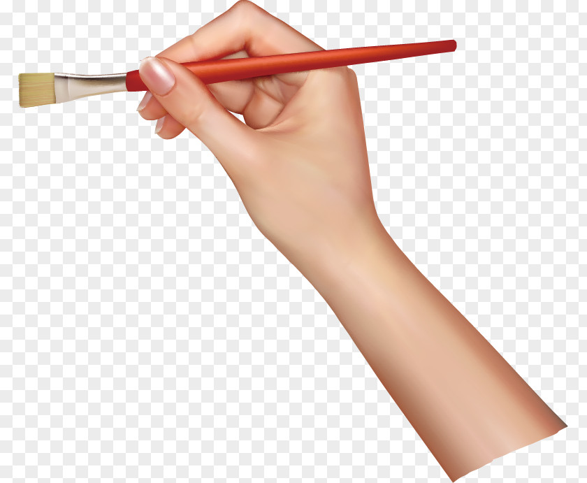 Arm Brush Drawing Painting PNG