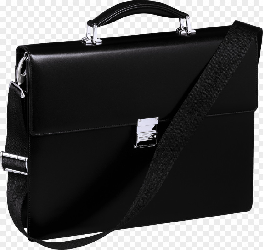 Bag Briefcase Montblanc Meisterstück Leather PNG