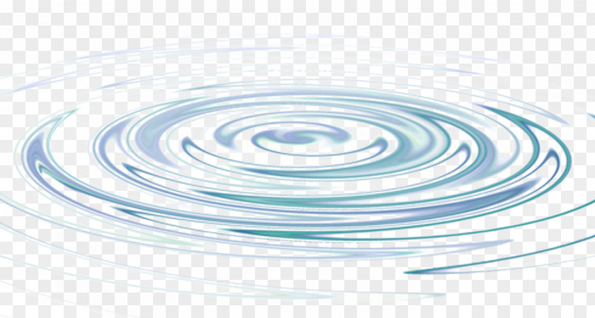 Blue Fresh Water Wave Effect Elements Circle PNG