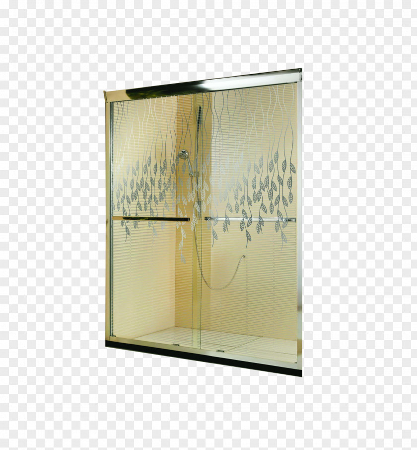 One Type Of Simple Shower Room Shelf Rectangle Glass PNG
