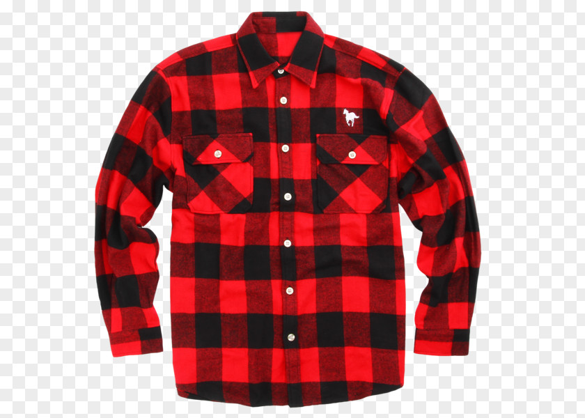 T-shirt Tartan Flannel Red Textile PNG