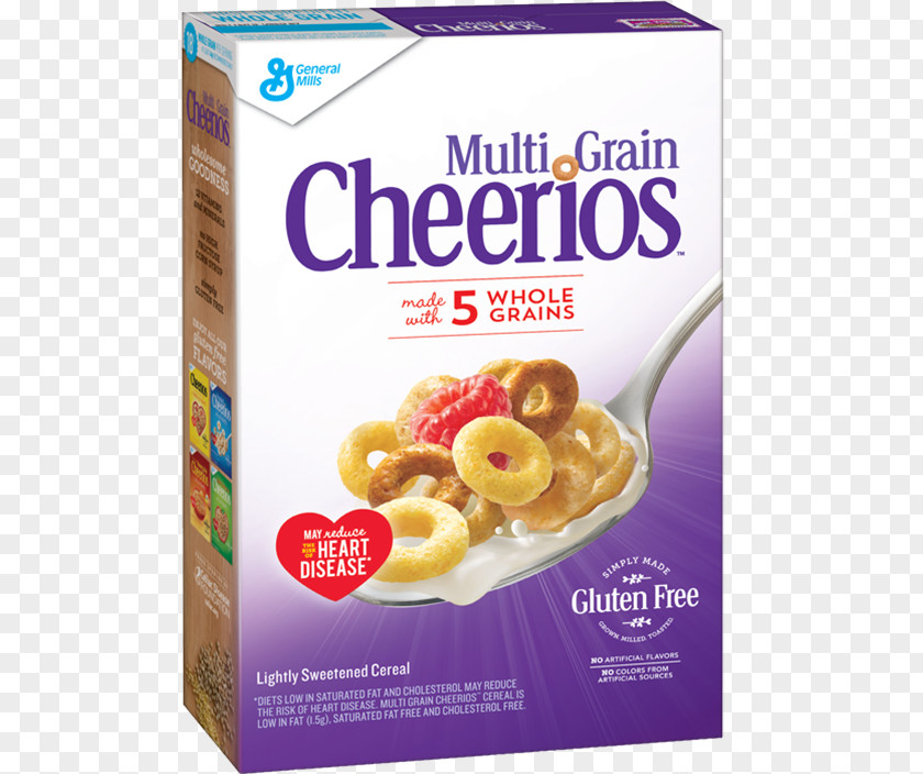 Breakfast Cereal General Mills Multi-Grain Cheerios Whole Grain PNG