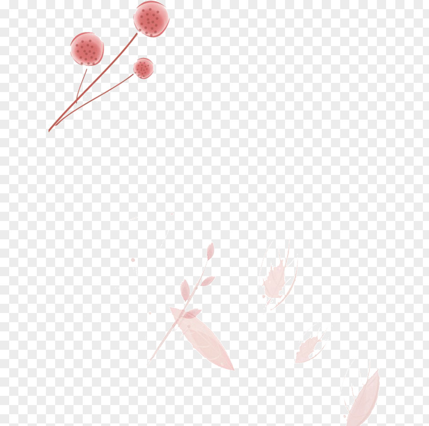 Floating Flowers Grass Textile Petal Pattern PNG