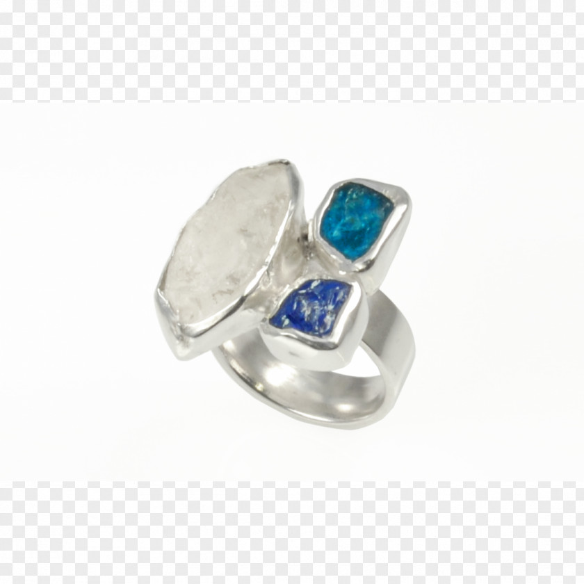 Sapphire Herkimer Diamond Tanzanite Ring PNG