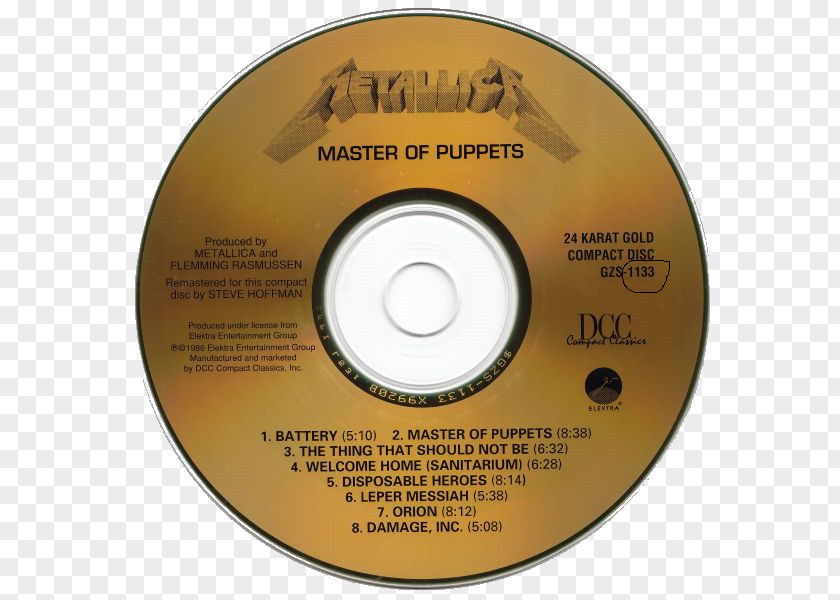 Metallica Back To The Front A Fully Authorized Vis Master Of Puppets Compact Disc FLAC PNG