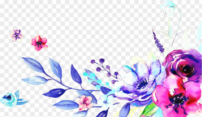Wildflower Petal Wedding Floral Background PNG