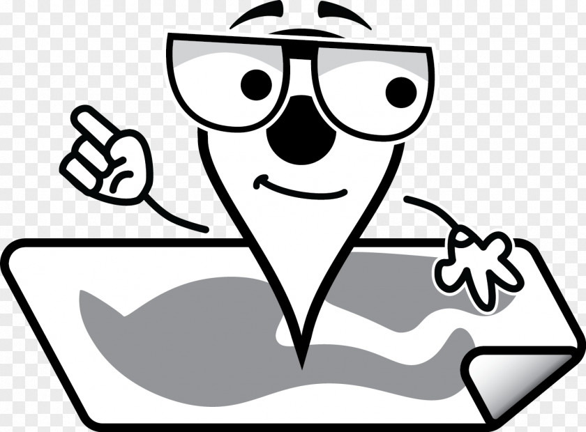 Boy With Glasses Line Art Cartoon Thumb Clip PNG