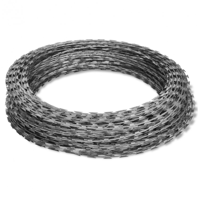 Barbwire Barbed Tape Wire Concertina Galvanization PNG