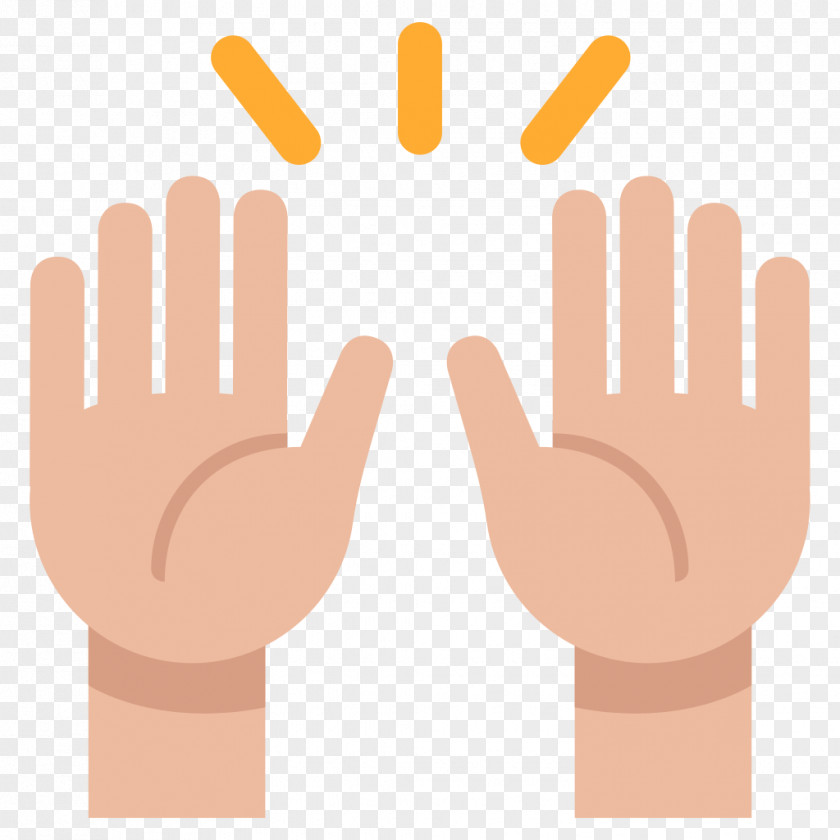 Hand Emoji Social Media Human Skin Color Text Messaging Light PNG