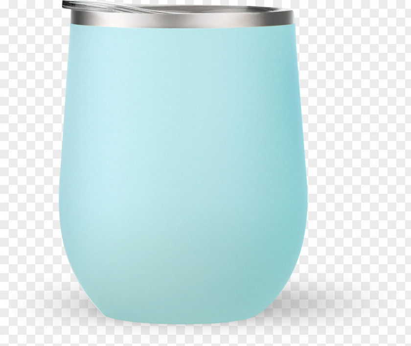 Metal Cup Glass Mug Turquoise PNG
