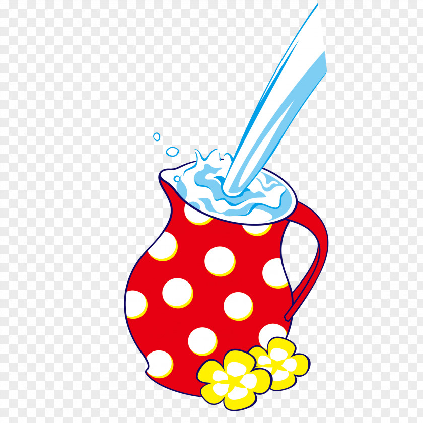 Polka Dot Painted Lovely Cup Soy Milk Cows Food PNG