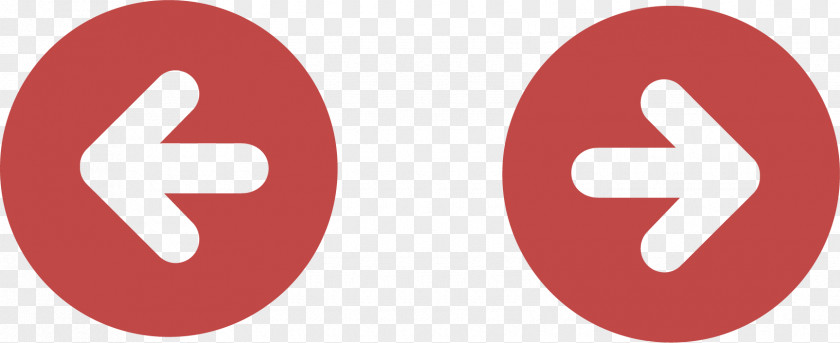 Red Arrow Button Circle Logo Icon PNG