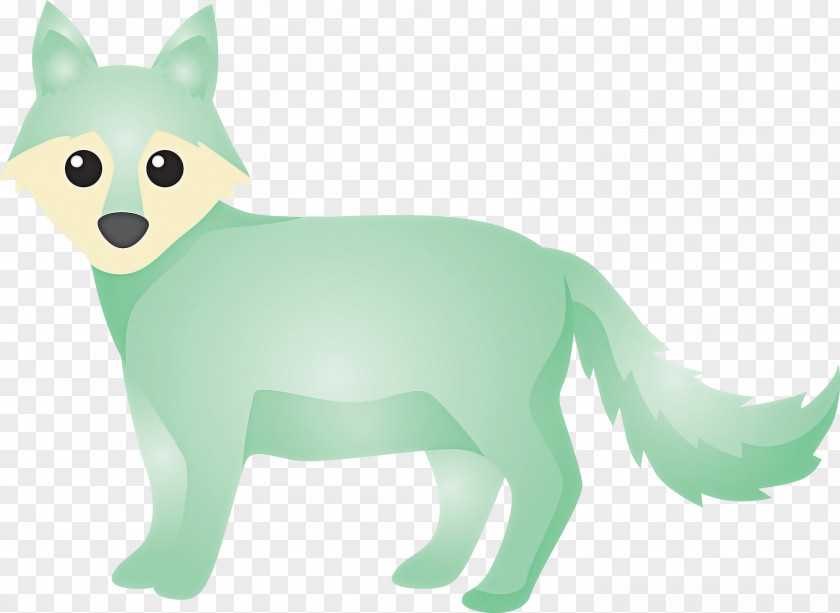 Green Cartoon Animal Figure Tail Animation PNG