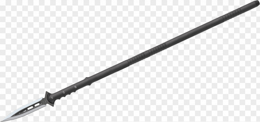 Spear Cold Weapon Black And White Angle PNG