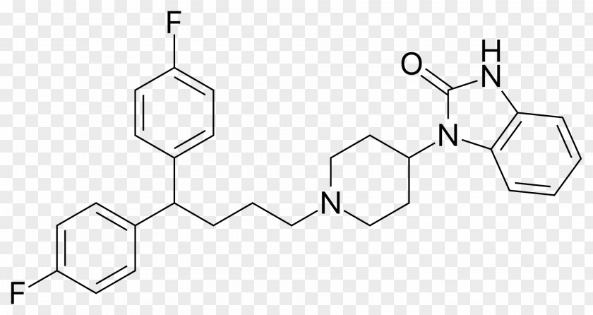 Benzimidazole Pimozide Typical Antipsychotic Pharmaceutical Drug Schizophrenia PNG