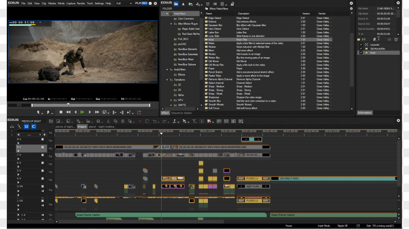Edius Video Editing Software Non-linear System 4K Resolution PNG