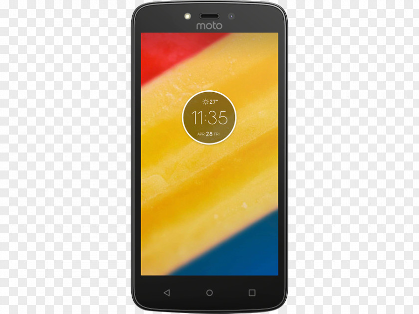 Smartphone Motorola Moto C Plus Starry Black Mobility Android PNG
