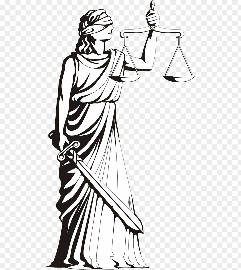 Symbol Lady Justice Image Measuring Scales PNG