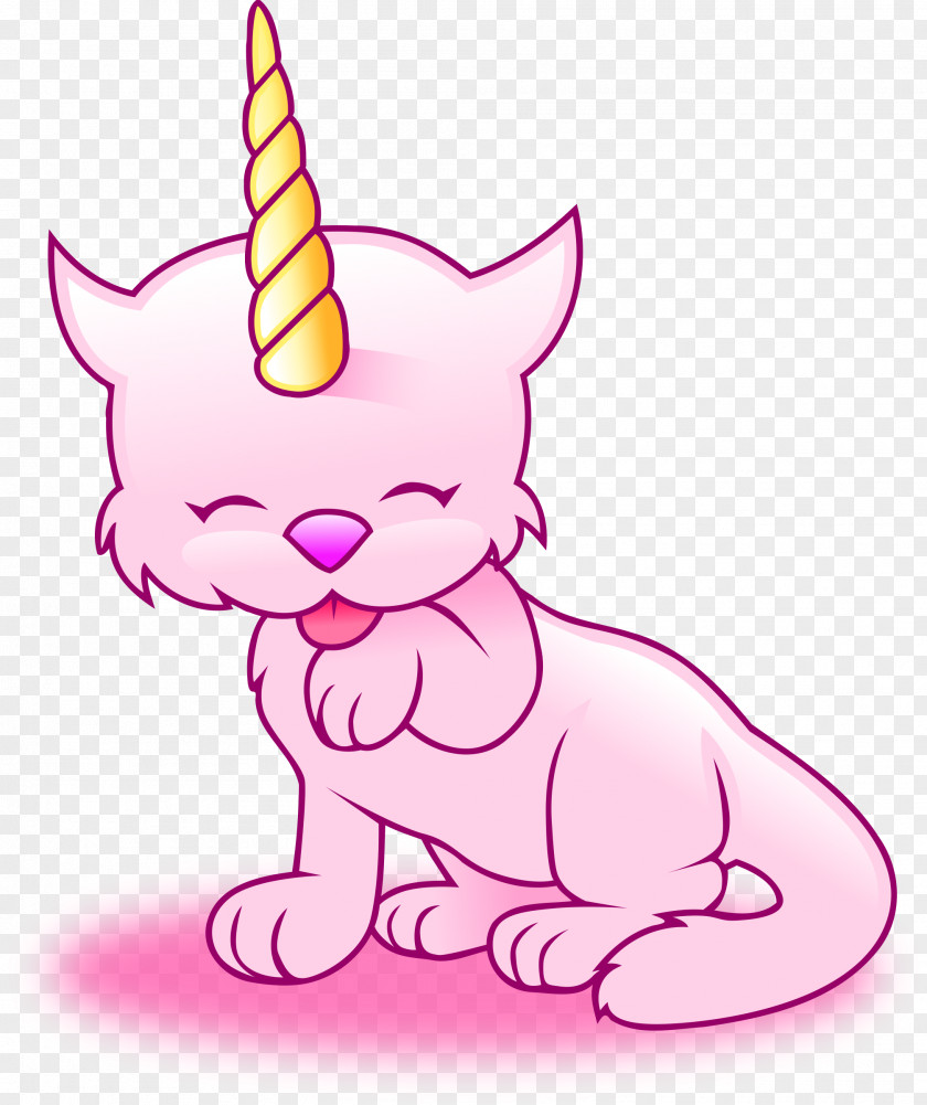 Unicor Russian Blue Pink Cat Kitten Unicorn Clip Art PNG
