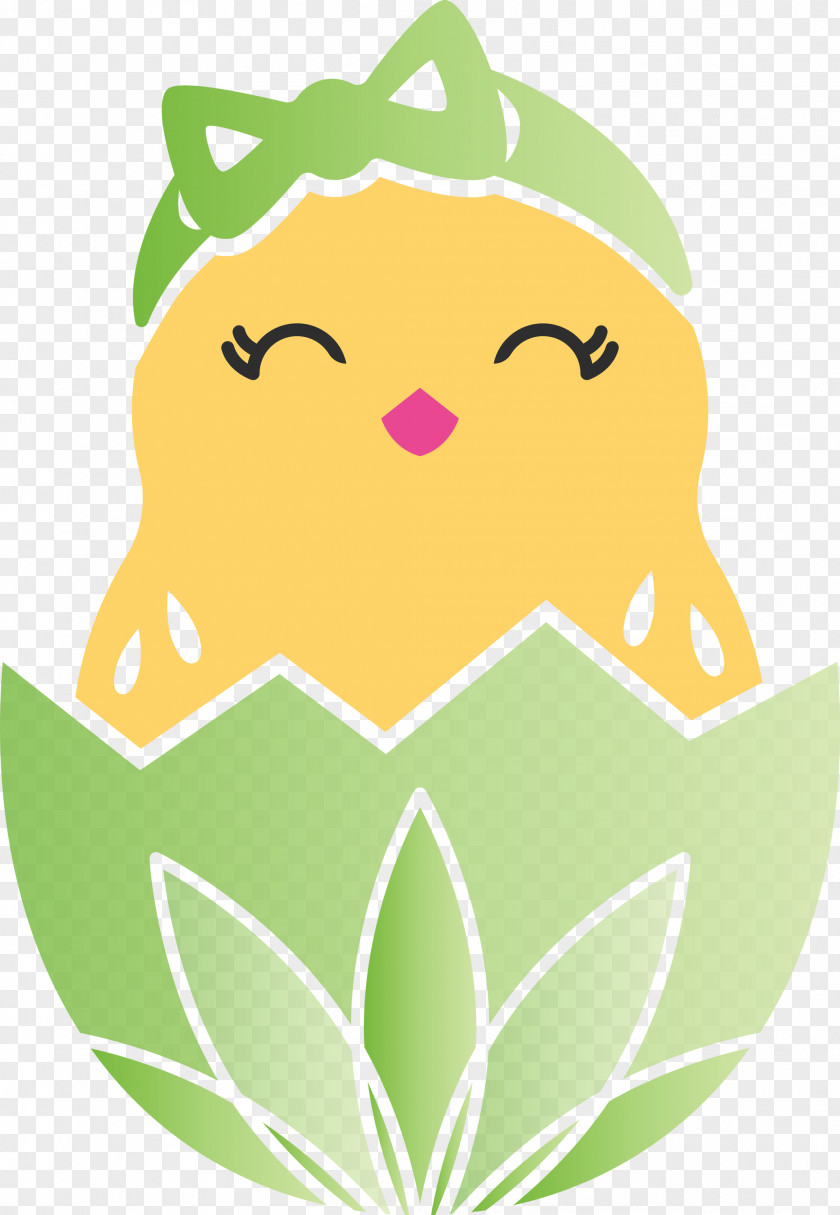 Chick In Eggshell Easter Day Adorable PNG