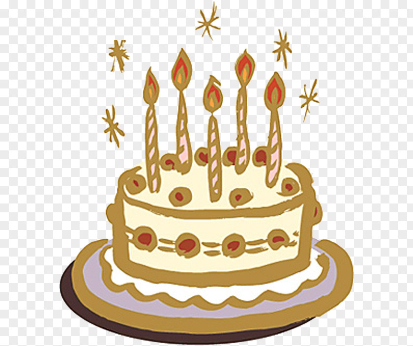 Hand Drawn Birthday Cake PNG