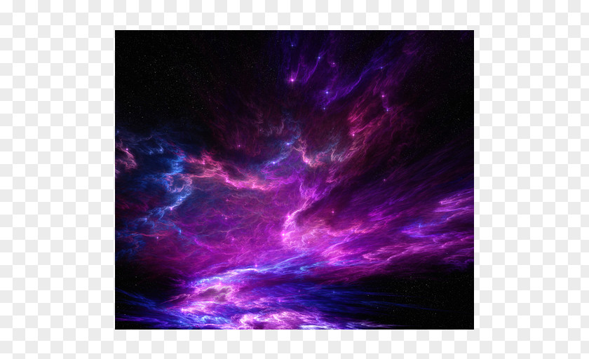 Space Night Sky Nebula Purple PNG