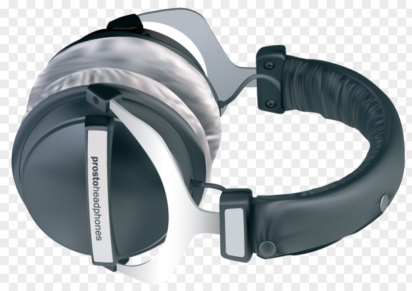 Vector Headphones Microphone Disc Jockey Euclidean PNG