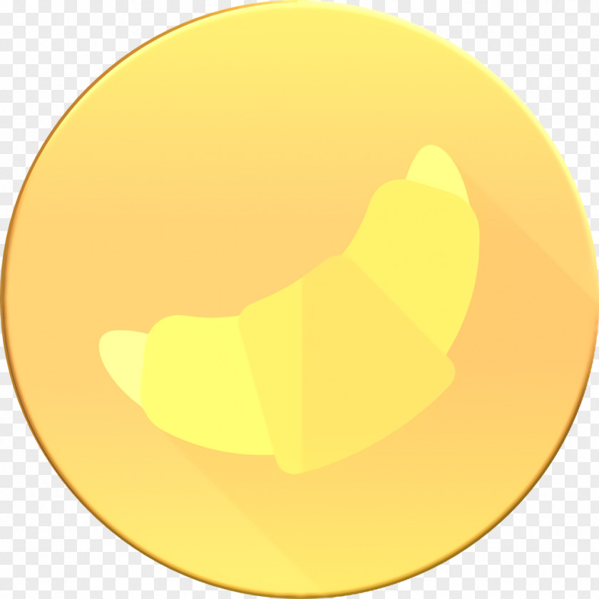 Circle Color Food Icon Croissant PNG