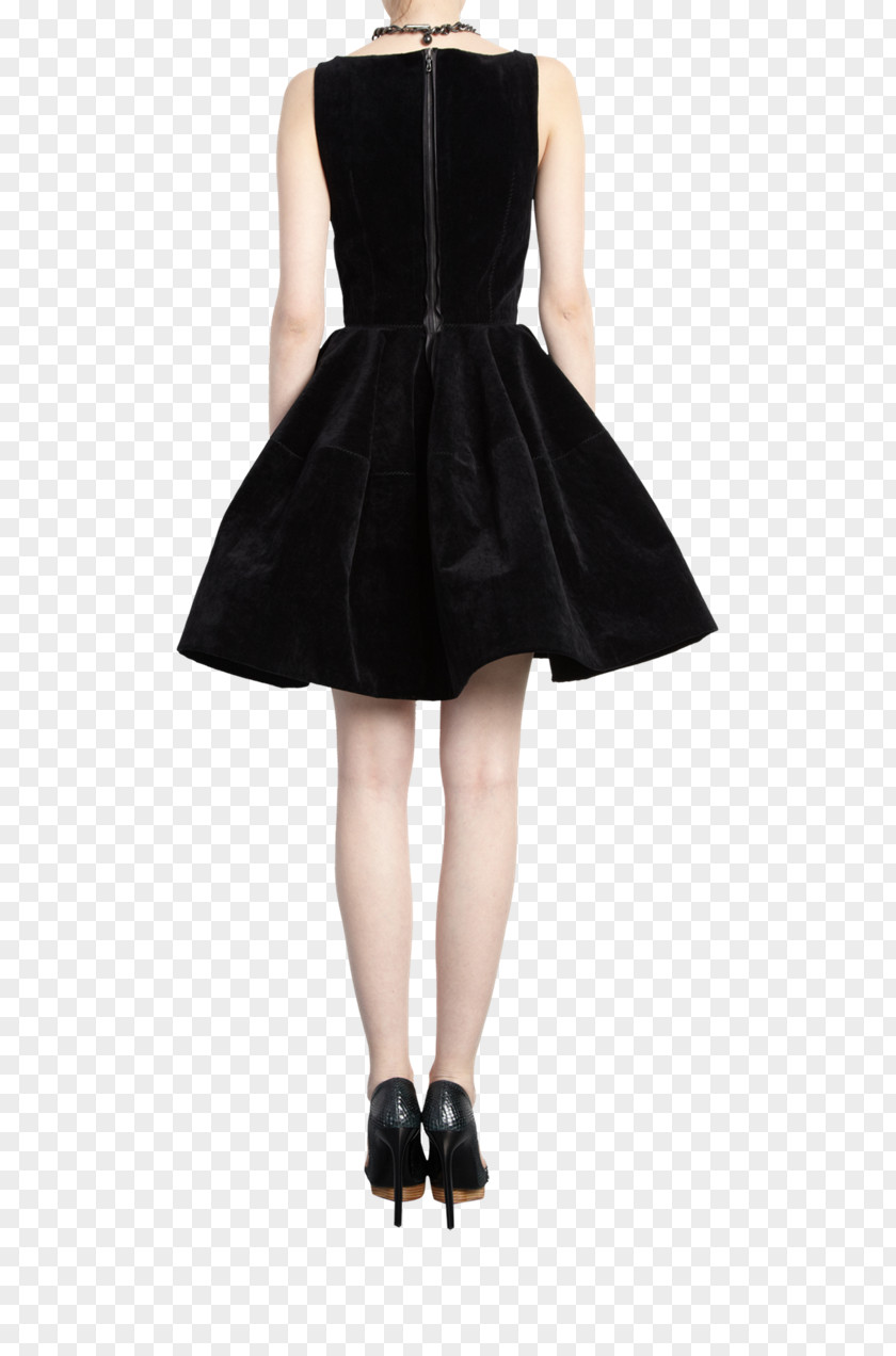 Dress Little Black Velvet Fashion M PNG