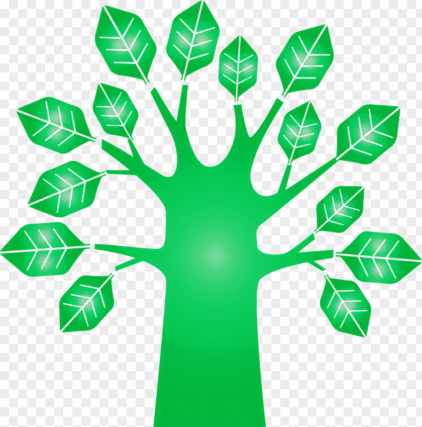 Green Leaf Symbol Plant Symmetry PNG