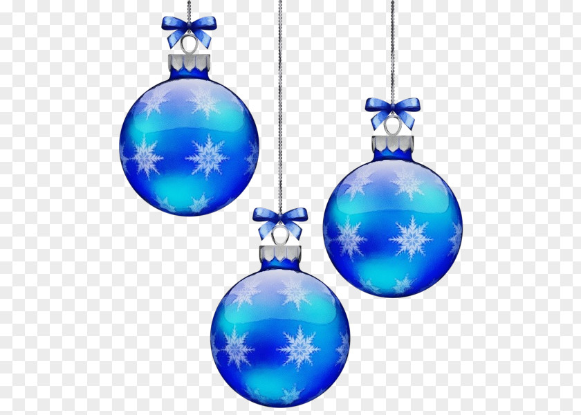 Interior Design Electric Blue Christmas Ornament PNG