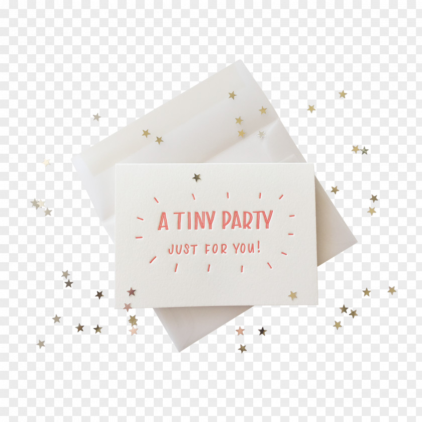 Letterpress Greeting & Note Cards Paper Party Hat Gift PNG