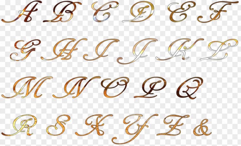 Line Calligraphy Material Body Jewellery Font PNG