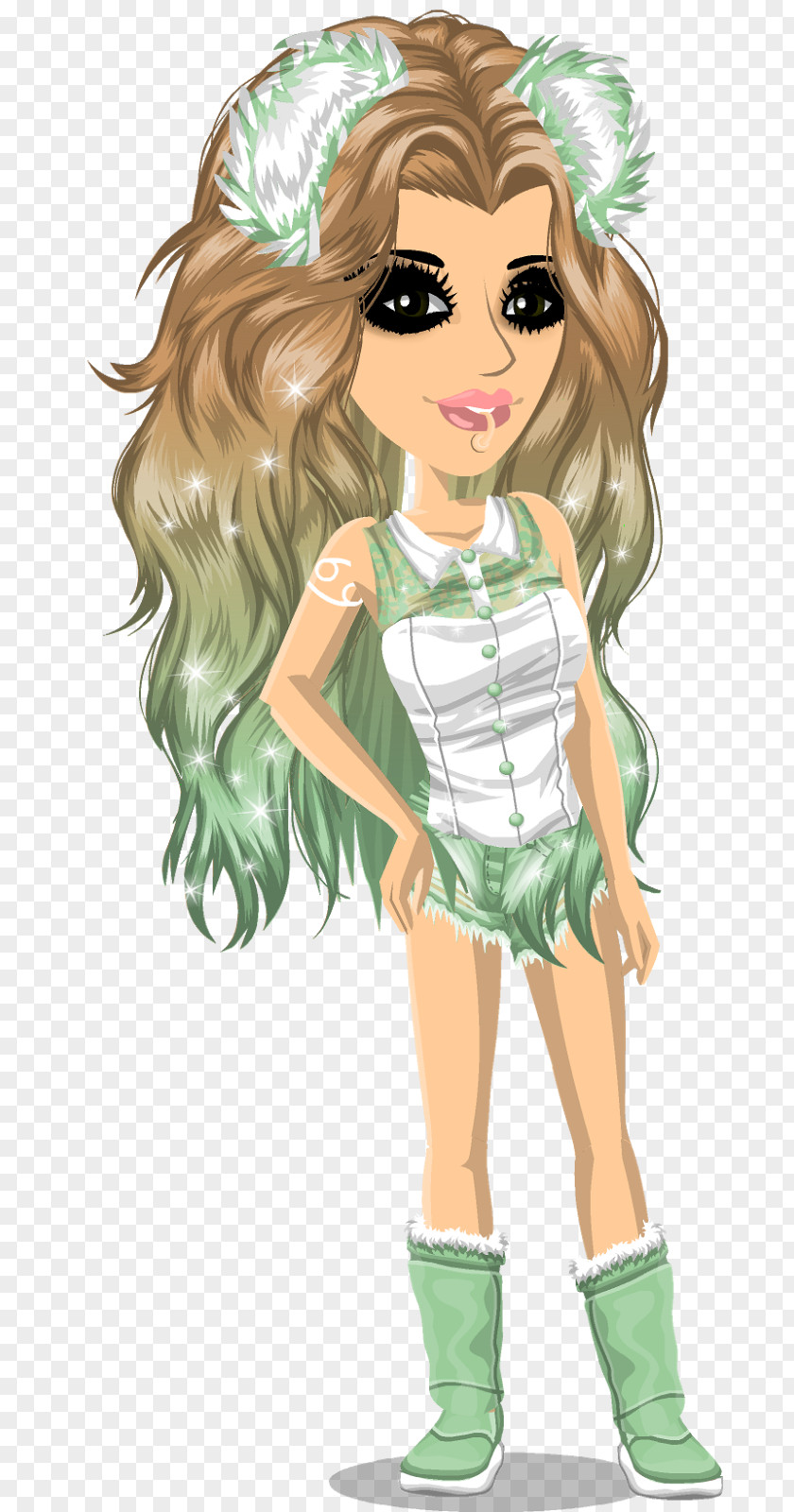 Sc Msp MovieStarPlanet Blogger Brown Hair Mexico PNG