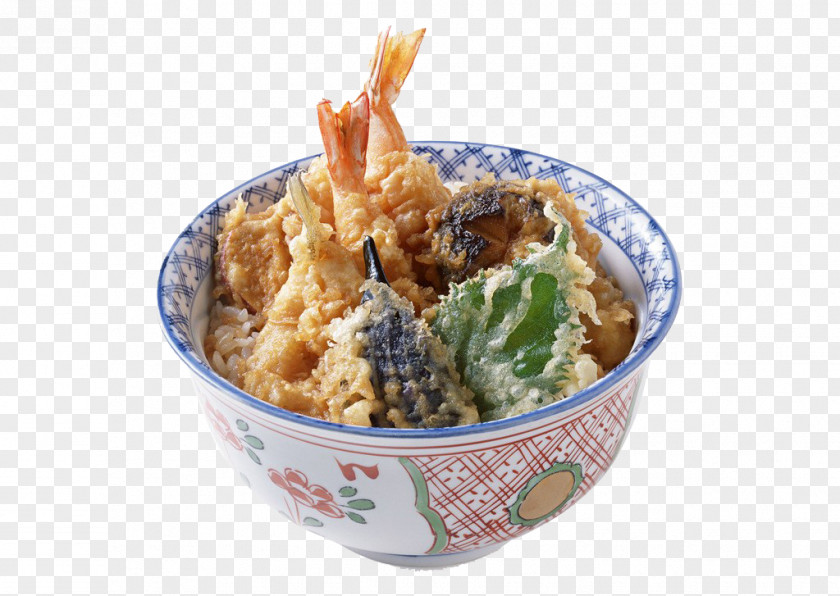 A Bowl Of Fried Fish And Rice Tempura Katsudon Japanese Cuisine Chinese Fast Food PNG