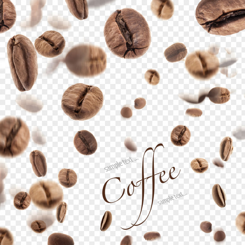 Coffee Beans Background Decoration Bean Tea Mooncake PNG