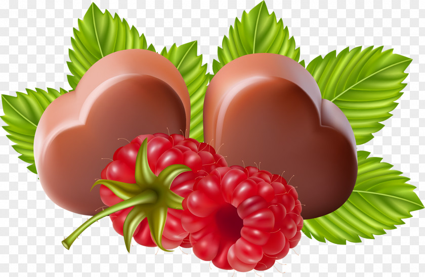 Raspberries Praline Bonbon Fruit Strawberry Food PNG