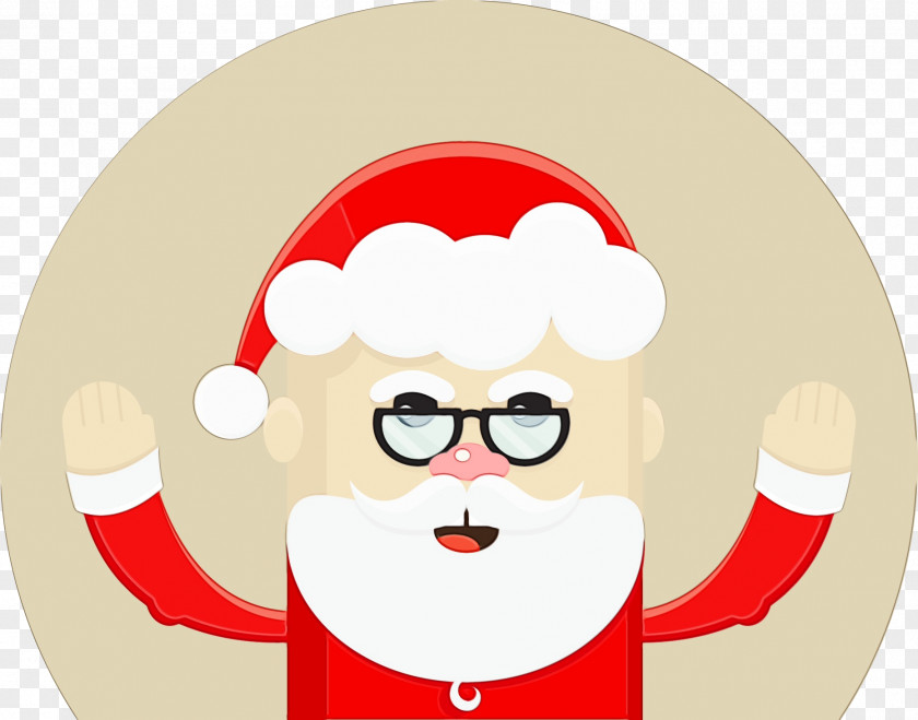Smile Moustache Cartoon Christmas Hat PNG