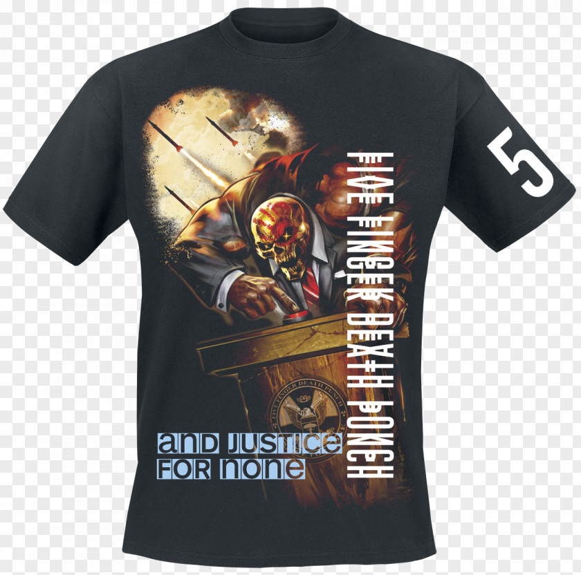 T-shirt And Justice For None Five Finger Death Punch Sleeveless Shirt Price PNG