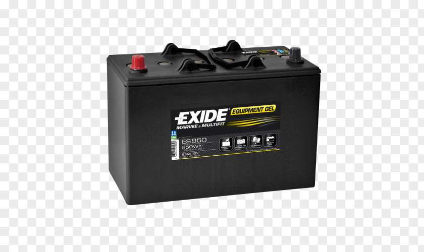 Automotive Battery EXIDE Equipment GEL, Battery, Starter Electric Rechargeable Leisure Exide DUAL AGM 12V PNG