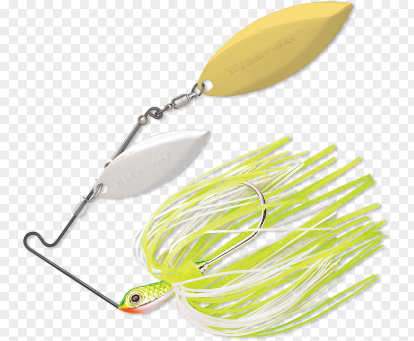Gold Wire Edge Spinnerbait Spoon Lure Stainless Steel The Terminator PNG