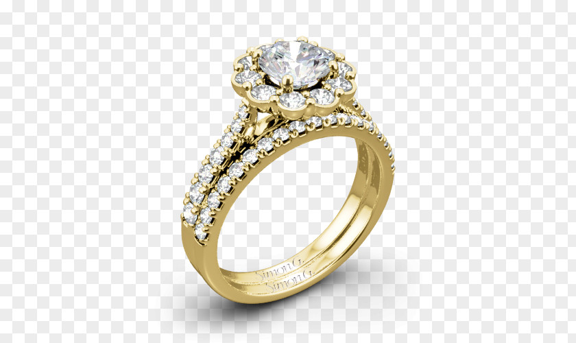 Halo Bridal Sets Wedding Ring Body Jewellery Platinum PNG